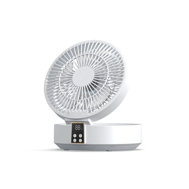 Remote Control Portable Rechargeable Ceiling Usb Electric Folding Fan Night Light Air Cooler Home-appliance Home