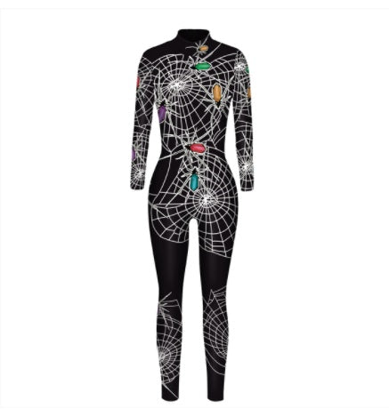 Costume de scène Catsuit une pièce pour femme Halloween