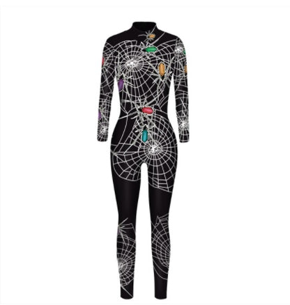 Costume de scène Catsuit une pièce pour femme Halloween