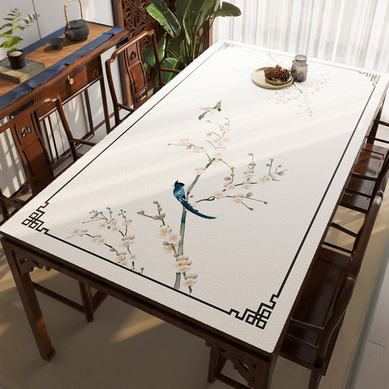 Leather Tablecloth Tea Table Cloth Silicone Waterproof And Oil-proof Disposable Tablecloth