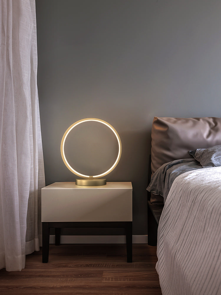 Lampe de chevet de personnalité créative de salon minimaliste de Table tout en cuivre