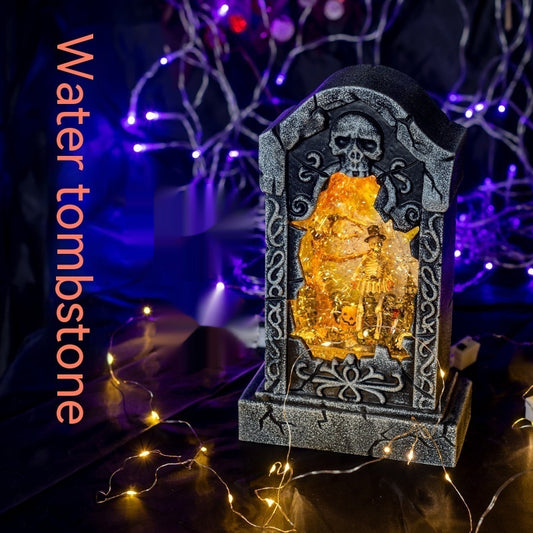 Halloween Decoration Luminous Sound Tombstone Light Layout Decoration Ornaments