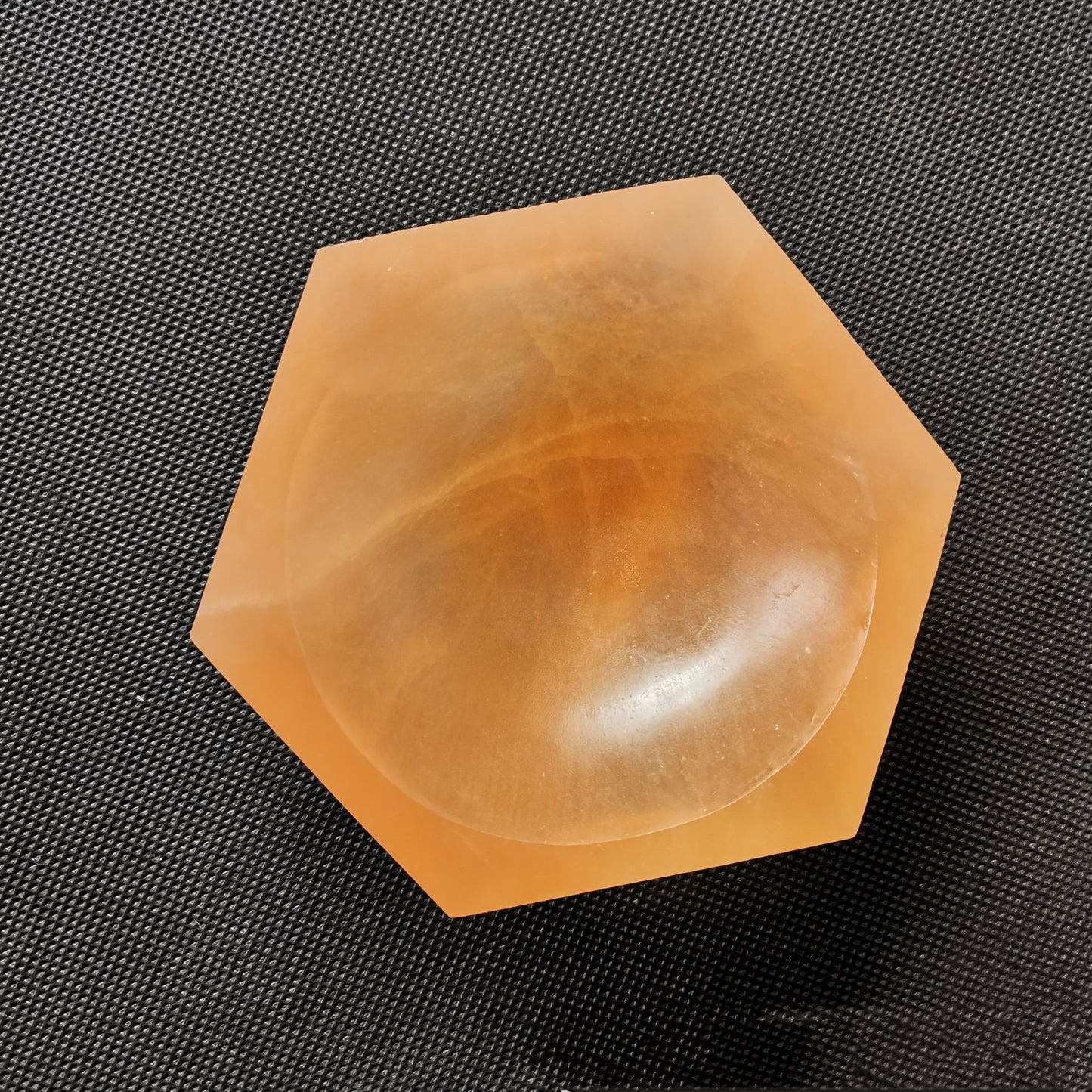 Crystal Orange Plaster Bowl Decoration