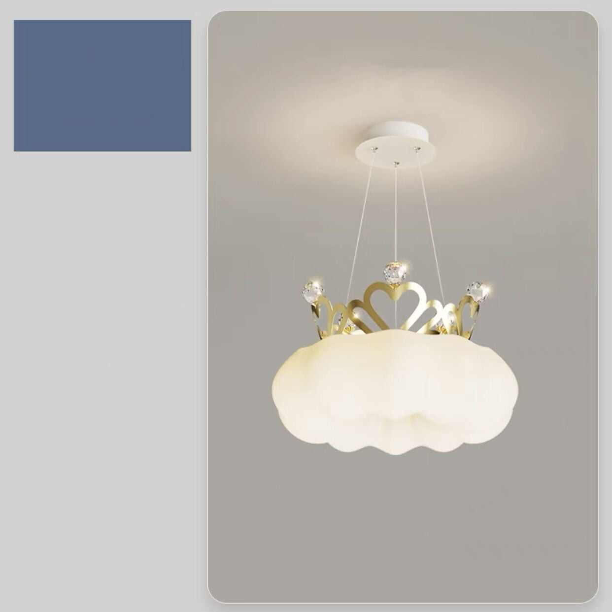 Minimal Personalized Cream Wind Chandelier