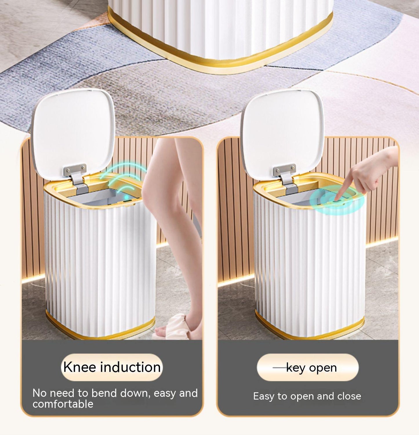 Household Large Intelligent Induction Type Garbage Bin With Lid