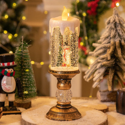 Décorations de Noël - Disposition de la scène des bougies