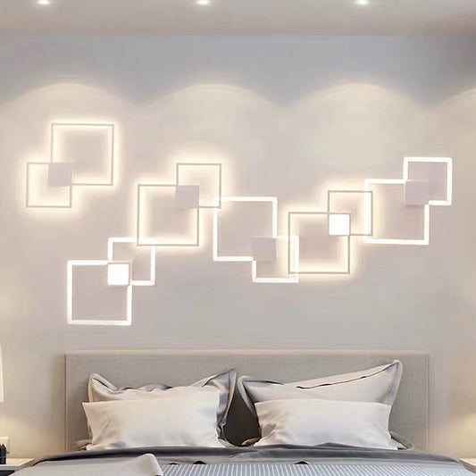 Applique murale de forme LED à lignes géométriques simples