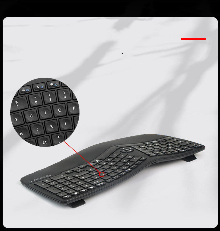 Colorido Gm902 inalámbrico Bluetooth ergonómico silencioso tijera pie portátil recargable 104 teclado