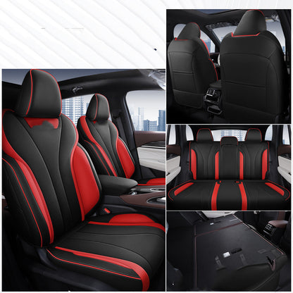 Funda de asiento de coche de cuero transpirable, paquete completo universal Four Seasons