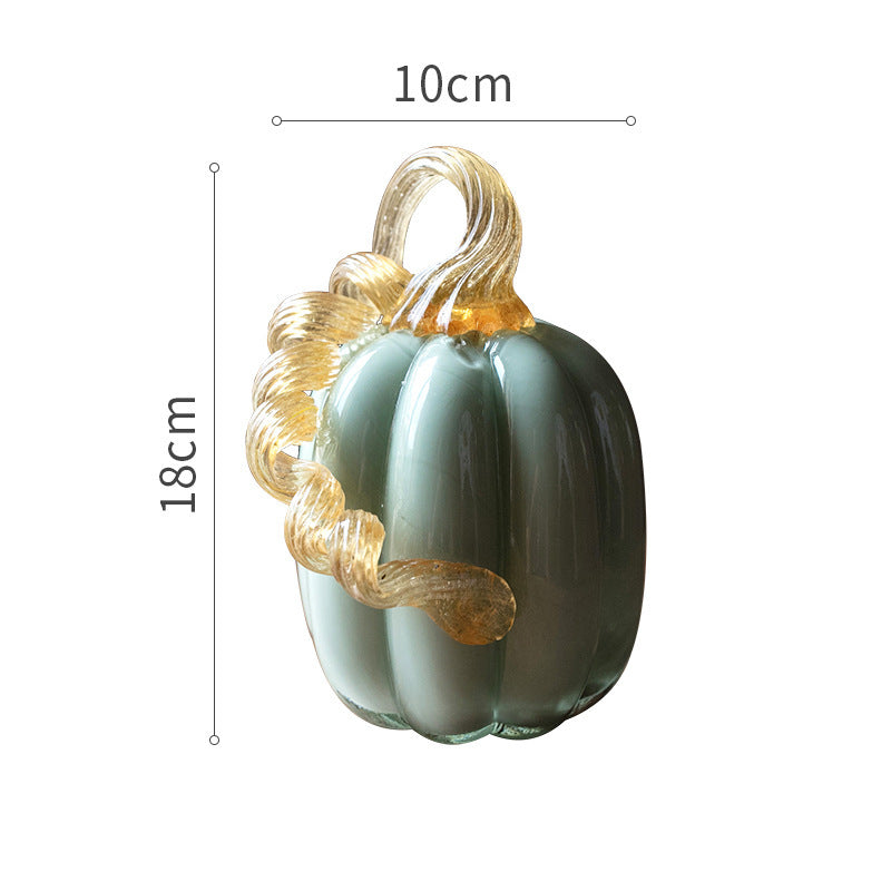 Christmas Glass Pumpkin Decoration Halloween Handmade Color