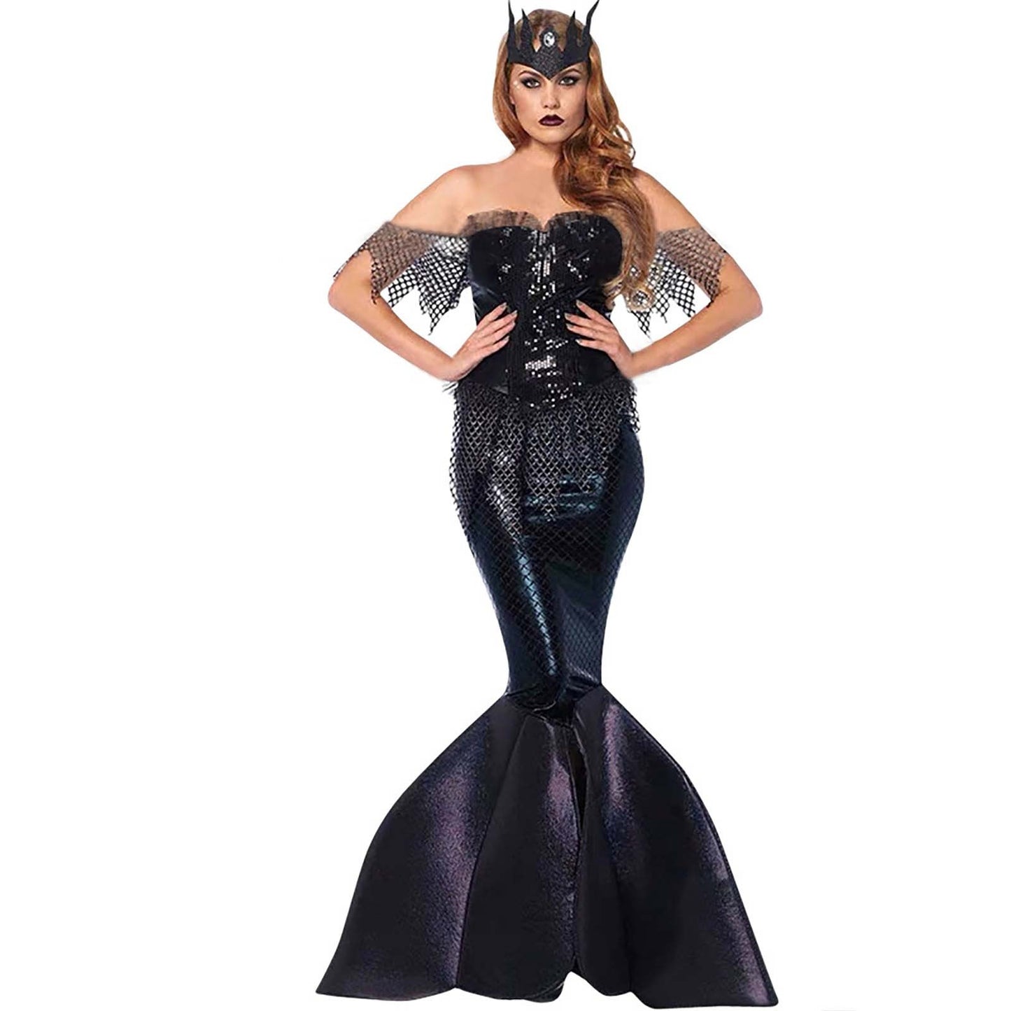 Solid Color Fashionable Halloween Costume Mermaid