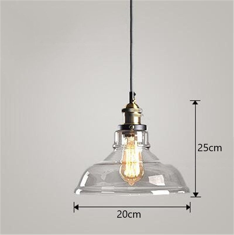 Lámpara de araña de cristal para dormitorio industrial nórdico