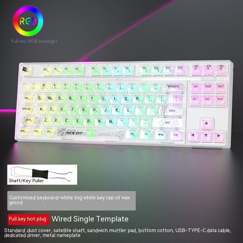 Clavier de poulet de jeu Axis Gaming monomode filaire échangeable à chaud