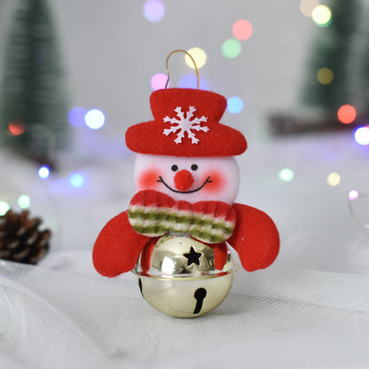 Christmas Decorations Festival Small Pendants Christmas Tree Pendants With Bells Small Pendants Christmas Gifts Doll Bells