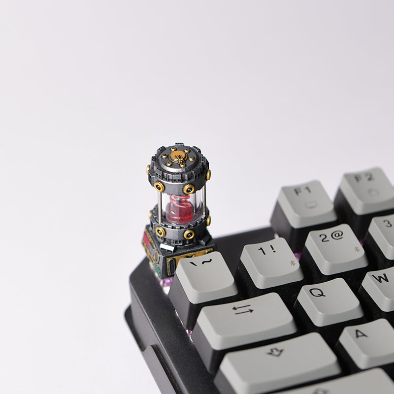 Teclas de teclado mecánico de resina translúcida hechas a mano creativas personalizadas