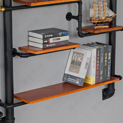 Retro Industrial Air Wall Water Pipe Shelving Wall Hanging