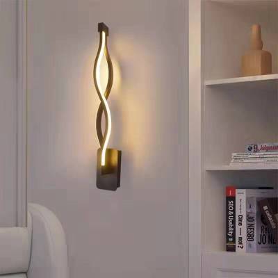 Lámpara de pared led, lámpara de noche para dormitorio minimalista nórdica