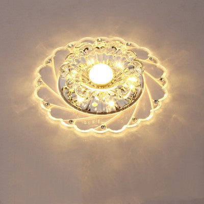 Lampe de couloir LED en cristal