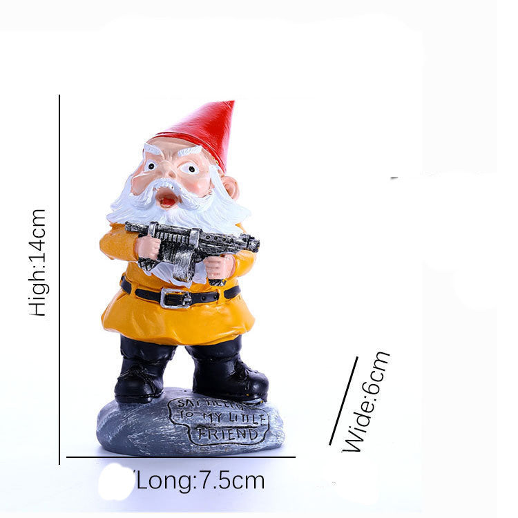 Christmas White Beard Old Man Home Office Decorative Crafts Ornaments