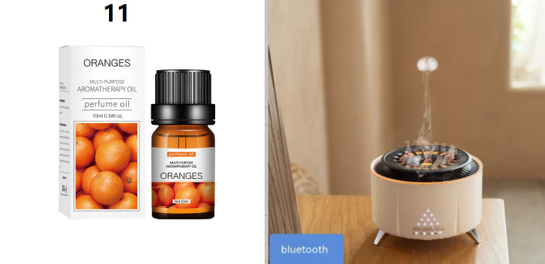 White Noise Flame Aroma Diffuser Desktop Humidifier