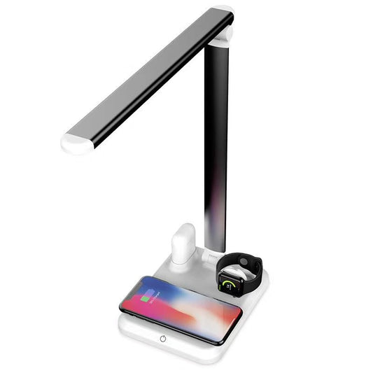 Lampe de bureau LED 4 en 1 avec chargeur sans fil