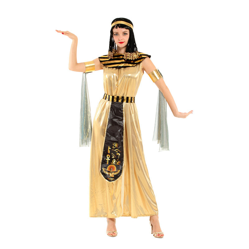 Disfraz de cosplay de Halloween, disfraces de Cleopatra, disfraces de princesa reina india