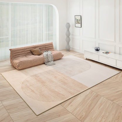 Tapis de Table basse de salon, tapis de Style crème Simple et léger pour ménage de luxe