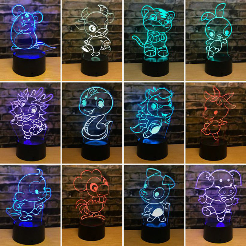 Zodiac led night light