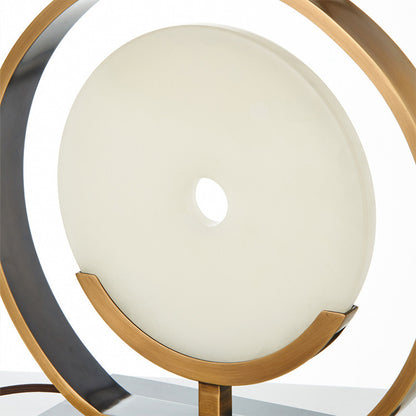 Lampe de table en tissu métallique pour salon, bureau, étude postmoderne