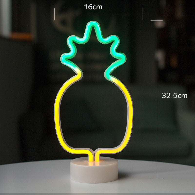 Lámpara de modelado LED luz nocturna decorativa LED de piña 