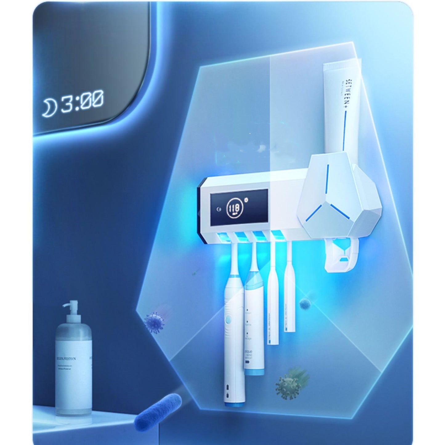 Smart Toothbrush Sterilizer UV-free Punching