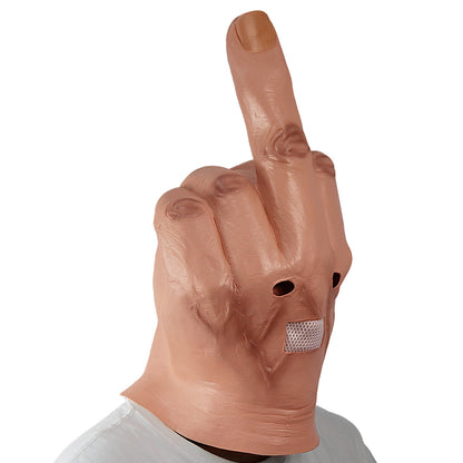 Despise The Vertical Middle Finger Mask Halloween Spoof Mask Bar DJ Spoof Mask