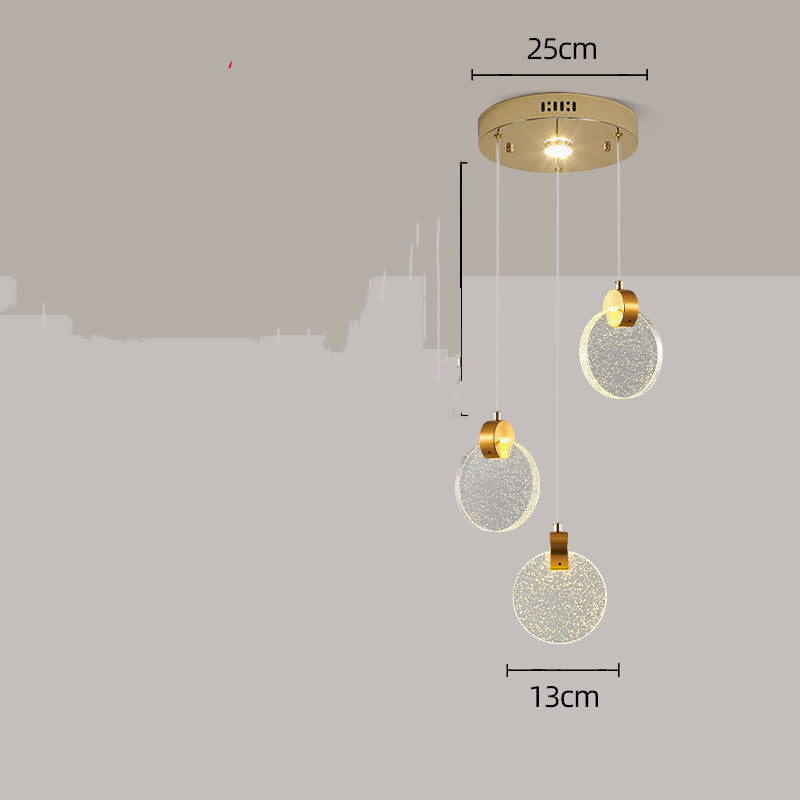 Light Luxury Crystal Chandelier Dining Room Lamp Bedroom