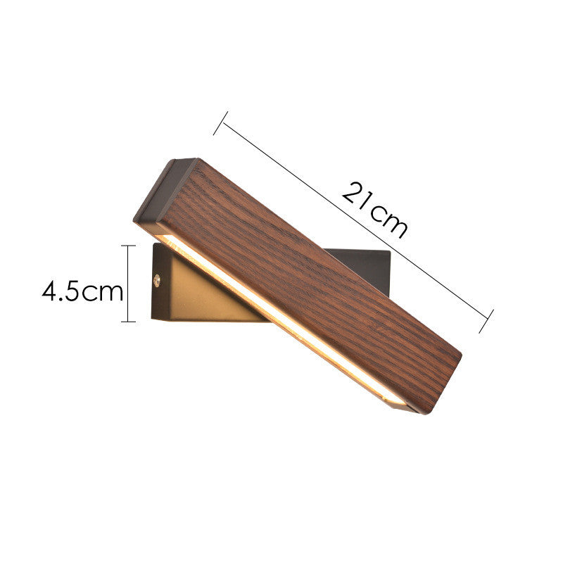 Walnut bedroom bedside lamp solid wood aisle