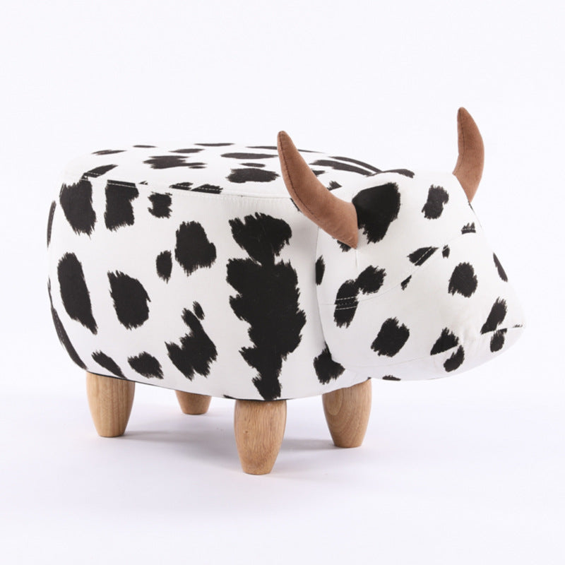 Creative Calf Cartoon Animal Stool At The Door Of Household