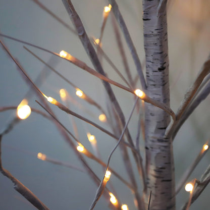 Lumières de décoration en bouleau