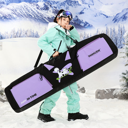 Le sac de snowboard pour enfants sans roues peut être vérifié