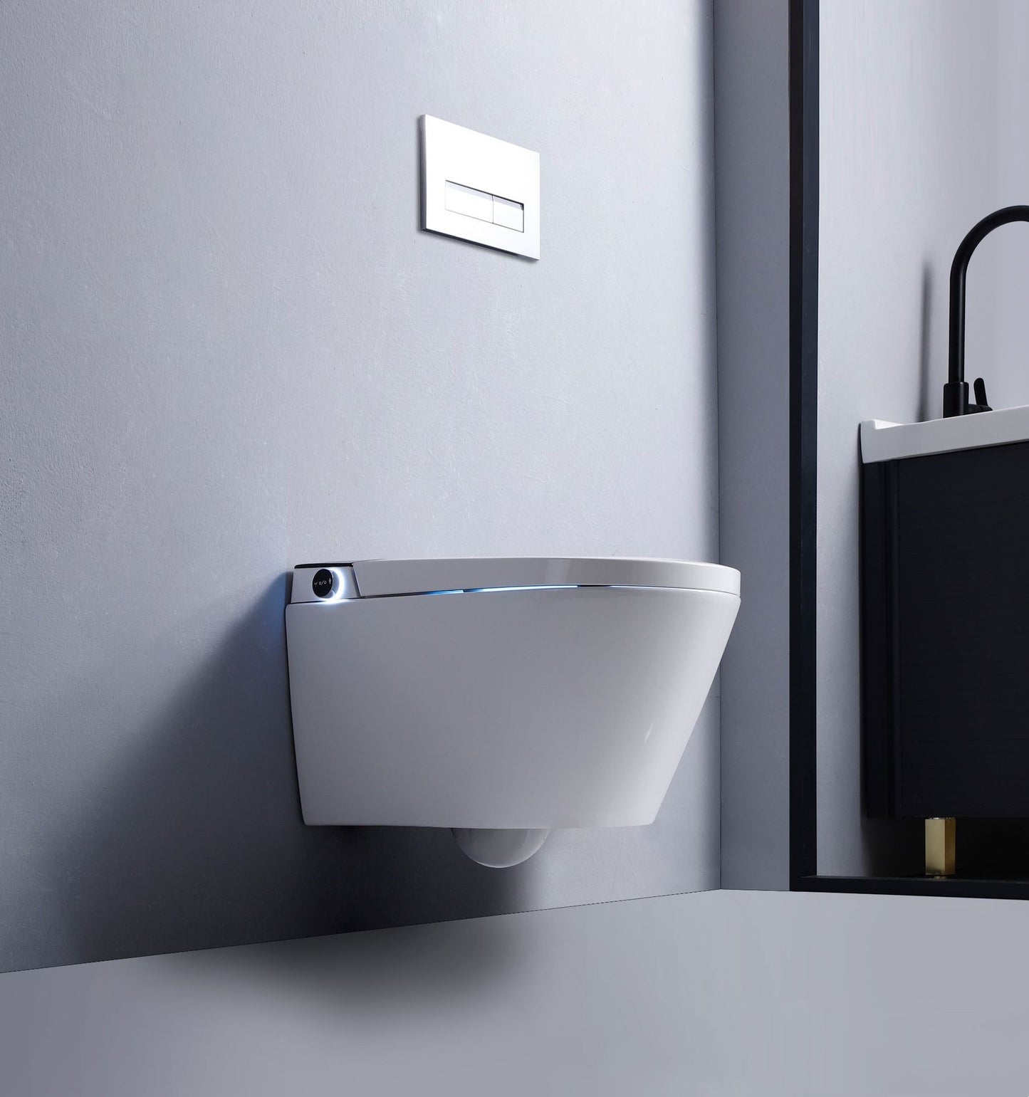 Hidden Water Tank Wall Mounted Intelligent Toilet