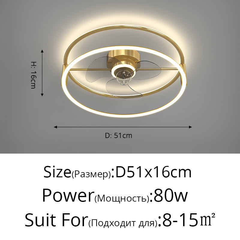 Lampe de ventilateur électrique de plafond simple et moderne