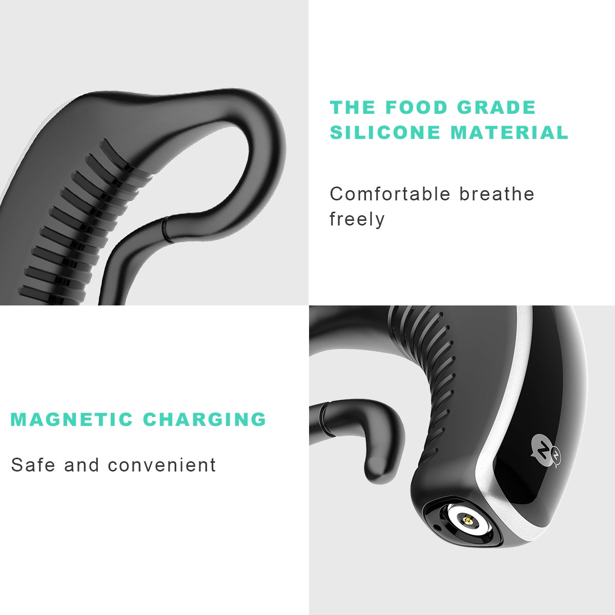 Dispositif Anti-ronflement Bluetooth 24 heures, Charge, oreillettes, bouchon anti-ronflement, aide au sommeil, analyses des données de sommeil, bon sommeil