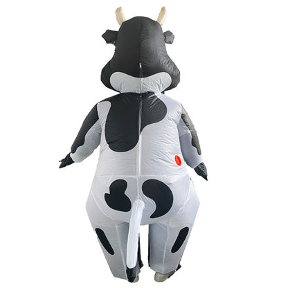 Disfraz de cosplay para fiesta, divertido disfraz de vaca Bobo, ropa inflable