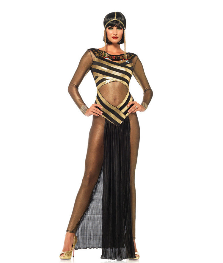 Disfraz de diosa griega de Halloween, uniforme de Cleopatra antigua