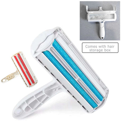 Rouleau dissolvant de poils d'animaux, brosse à peluches, peigne à 2 voies pour chien et chat, outil de nettoyage pratique, Base de brosse en fourrure de chien et de chat, meubles de maison, vêtements de canapé