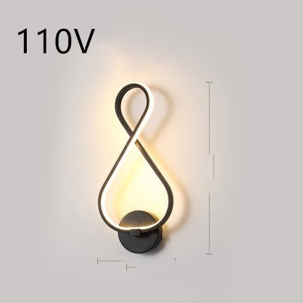 Lampe murale led nordique minimaliste, lampe de chevet pour chambre à coucher