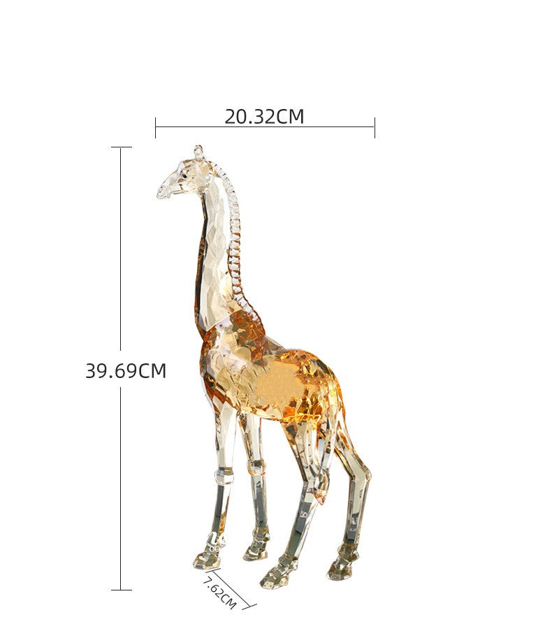 Bureau girafe debout animal ambre