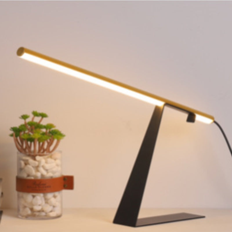 Simple And Modern Long Pole Geometric Lamp Study Table Lamp