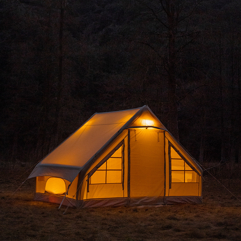 Tente gonflable de camping en coton