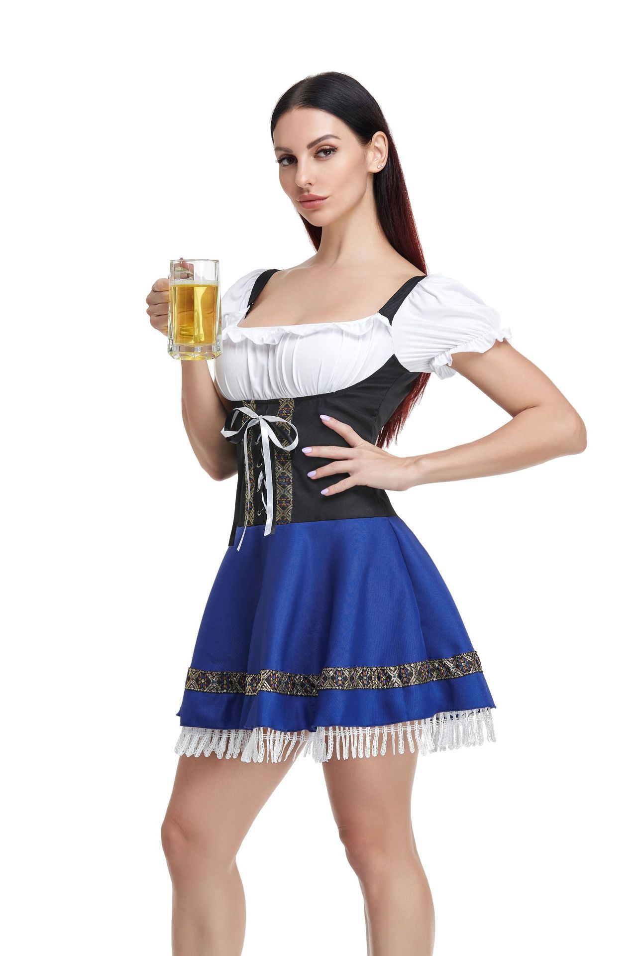 Uniforme de femme de chambre d'Halloween, robes de barmaid