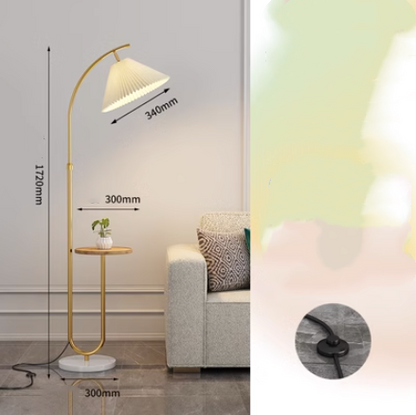 Pleated Floor Lamp Nordic Living Room Bedroom Wireless Charging Model