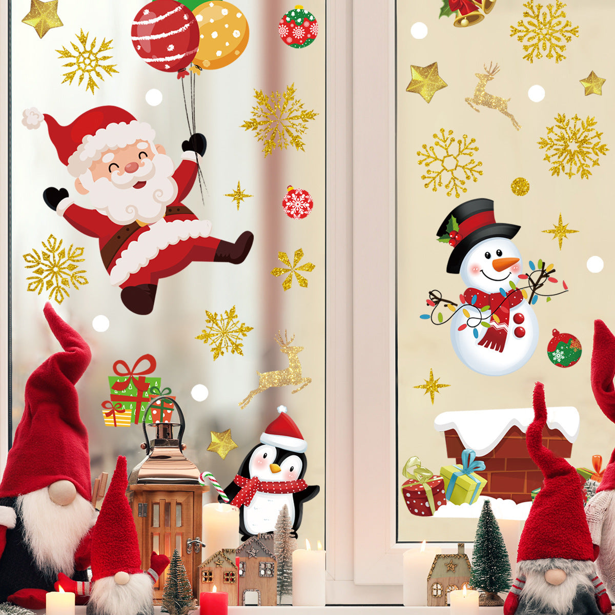 Home Decoration Christmas Static Wall Sticker